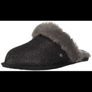 black sparkle ugg slippers, brand new